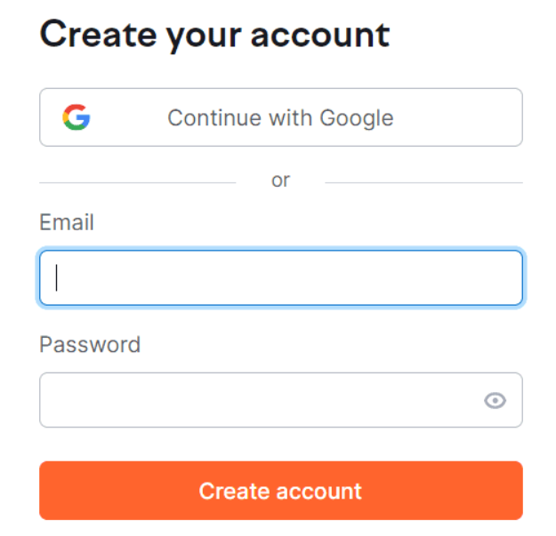 Now Create A New Semrush Account